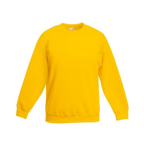 Fruit Of The Loom Kids Premium Set-In Sweatshirt Sunflower